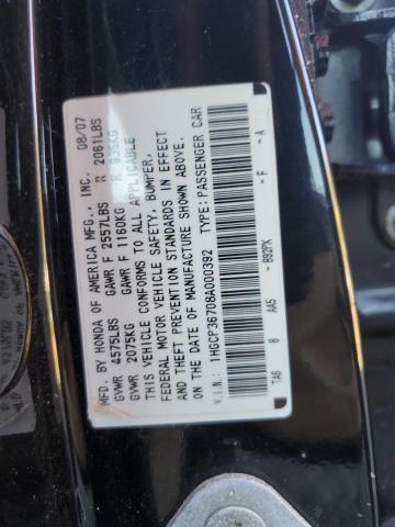 Photo 11 VIN: 1HGCP36708A000392 - HONDA ACCORD EX 