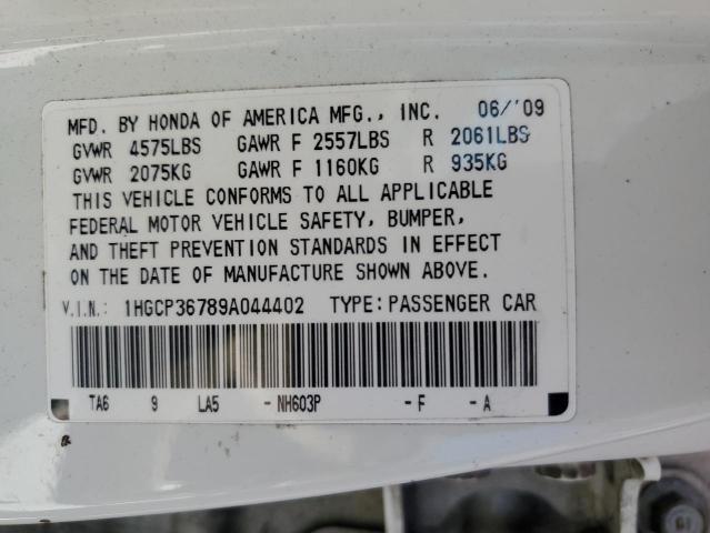 Photo 11 VIN: 1HGCP36789A044402 - HONDA ACCORD 