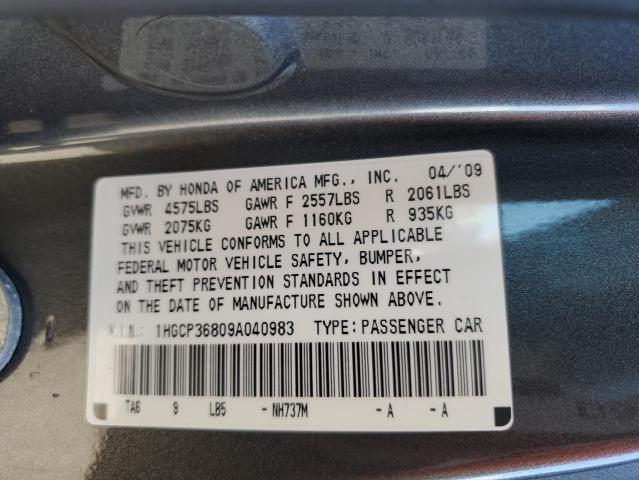 Photo 11 VIN: 1HGCP36809A040983 - HONDA ACCORD EXL 