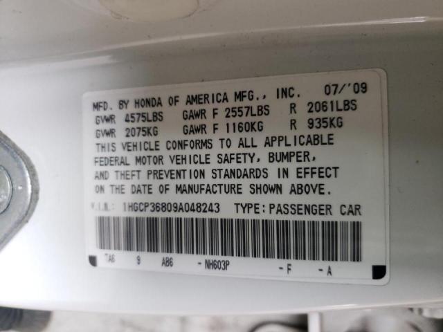 Photo 9 VIN: 1HGCP36809A048243 - HONDA ACCORD EXL 