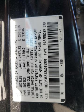 Photo 11 VIN: 1HGCP36818A018991 - HONDA ACCORD 