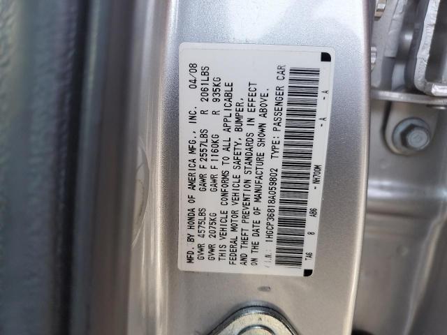 Photo 11 VIN: 1HGCP36818A059802 - HONDA ACCORD EXL 