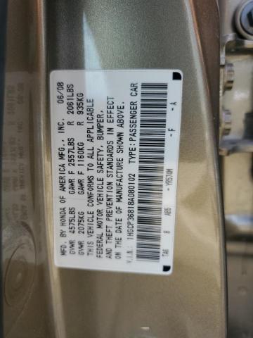 Photo 11 VIN: 1HGCP36818A080102 - HONDA ACCORD 