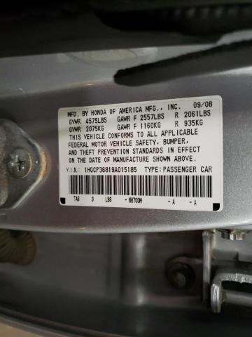 Photo 11 VIN: 1HGCP36819A015185 - HONDA ACCORD 