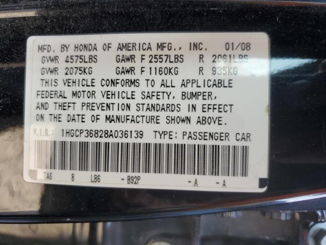 Photo 11 VIN: 1HGCP36828A036139 - HONDA ACCORD 