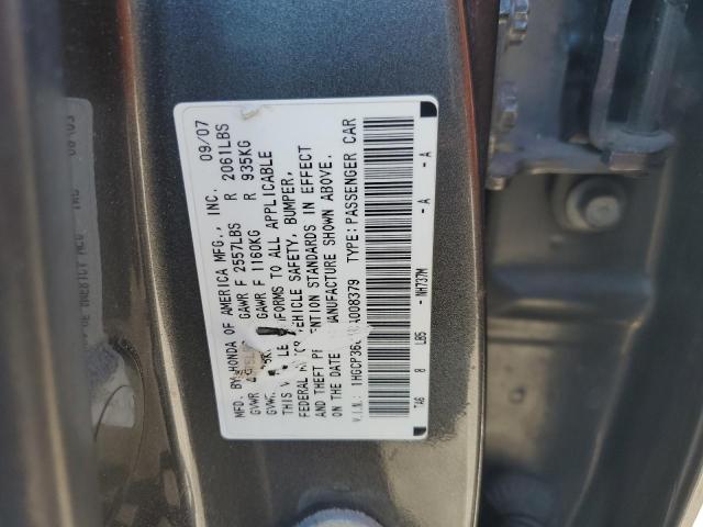 Photo 12 VIN: 1HGCP36838A008379 - HONDA ACCORD EXL 