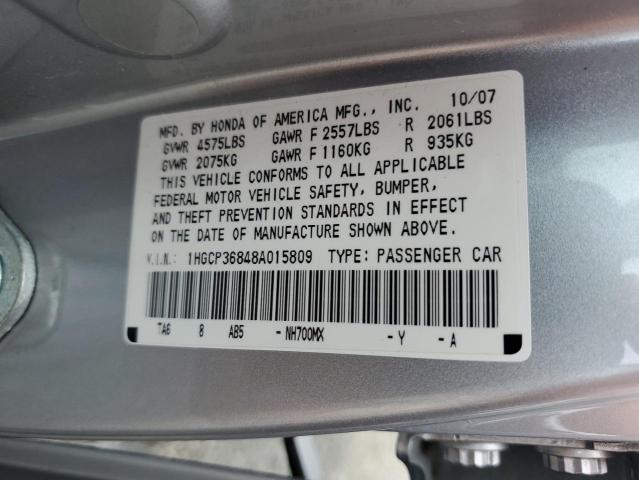 Photo 11 VIN: 1HGCP36848A015809 - HONDA ACCORD 