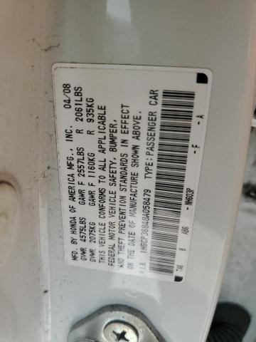 Photo 11 VIN: 1HGCP36848A058479 - HONDA ACCORD 