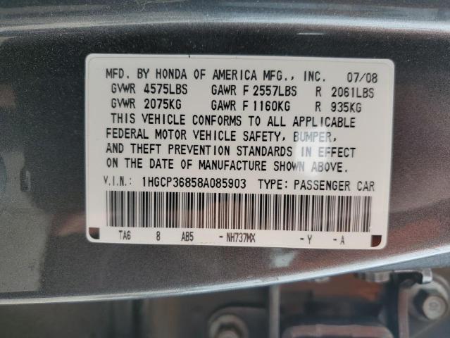 Photo 11 VIN: 1HGCP36858A085903 - HONDA ACCORD 