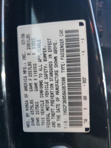 Photo 12 VIN: 1HGCP36858A087098 - HONDA ACCORD 