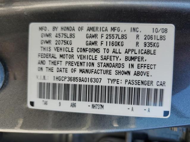 Photo 11 VIN: 1HGCP36859A016307 - HONDA ACCORD 