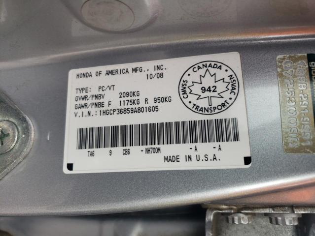 Photo 12 VIN: 1HGCP36859A801605 - HONDA ACCORD 