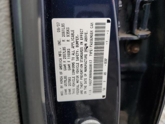 Photo 11 VIN: 1HGCP36868A008117 - HONDA ACCORD EXL 