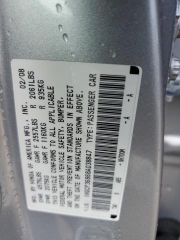 Photo 11 VIN: 1HGCP36868A038847 - HONDA ACCORD 