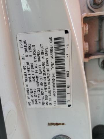 Photo 11 VIN: 1HGCP36869A024240 - HONDA ACCORD 