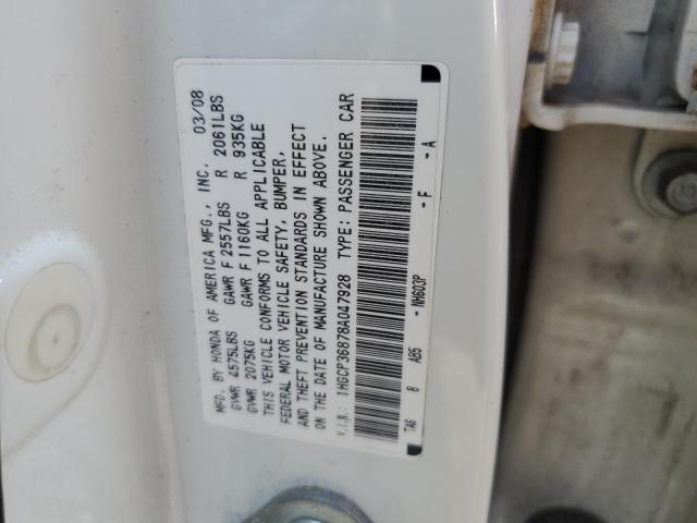 Photo 11 VIN: 1HGCP36878A047928 - HONDA ACCORD EXL 