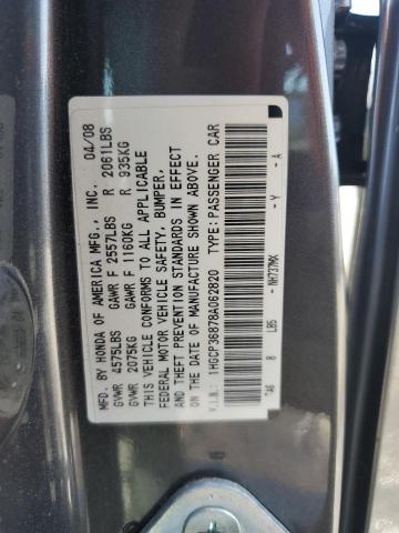 Photo 12 VIN: 1HGCP36878A062820 - HONDA ACCORD 