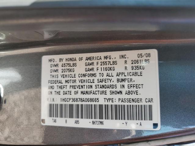 Photo 11 VIN: 1HGCP36878A068665 - HONDA ACCORD 