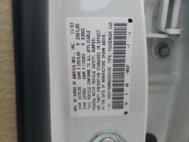 Photo 11 VIN: 1HGCP36888A020155 - HONDA ACCORD EXL 