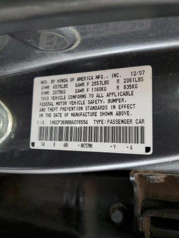 Photo 11 VIN: 1HGCP36888A026554 - HONDA ACCORD EXL 