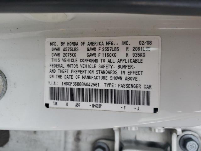 Photo 12 VIN: 1HGCP36888A042561 - HONDA ACCORD 