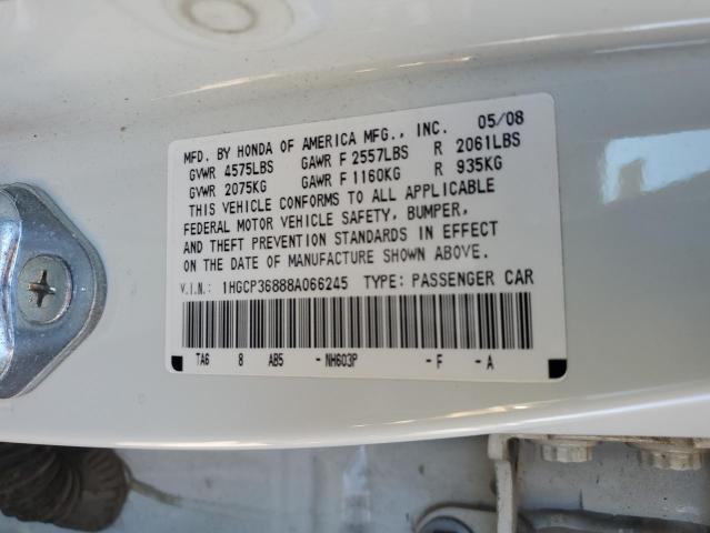 Photo 11 VIN: 1HGCP36888A066245 - HONDA ACCORD 