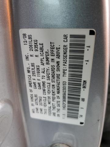 Photo 12 VIN: 1HGCP36889A030153 - HONDA ACCORD EXL 