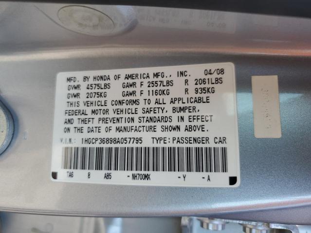 Photo 11 VIN: 1HGCP36898A057795 - HONDA ACCORD EXL 