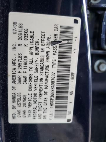 Photo 11 VIN: 1HGCP36898A087637 - HONDA ACCORD EXL 