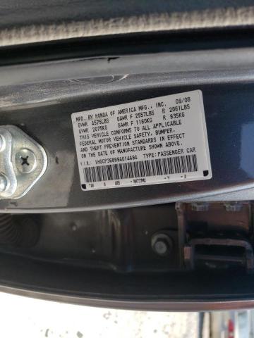 Photo 9 VIN: 1HGCP36899A014494 - HONDA ACCORD EXL 