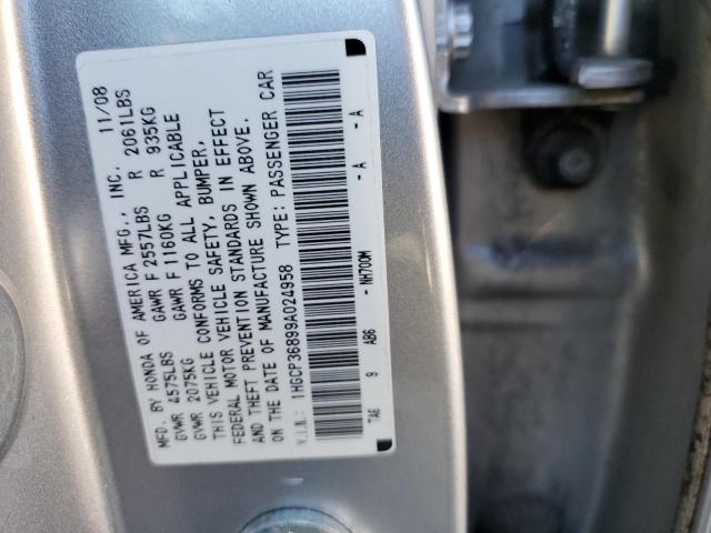 Photo 11 VIN: 1HGCP36899A024958 - HONDA ACCORD EXL 