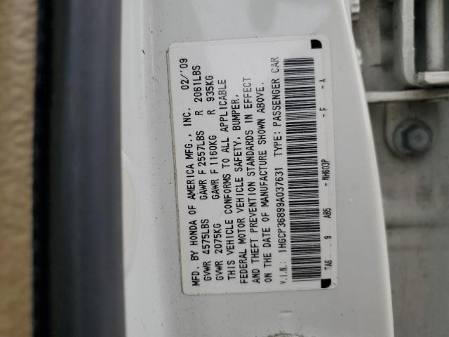 Photo 11 VIN: 1HGCP36899A037631 - HONDA ACCORD EXL 