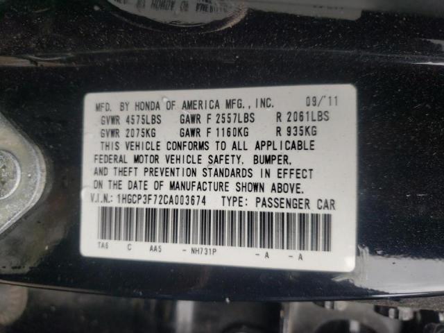 Photo 9 VIN: 1HGCP3F72CA003674 - HONDA ACCORD EX 