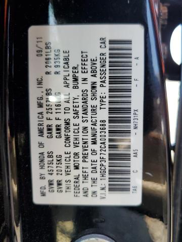 Photo 11 VIN: 1HGCP3F72CA003688 - HONDA ACCORD EX 