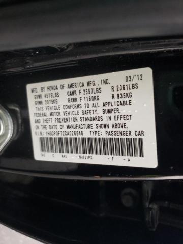 Photo 9 VIN: 1HGCP3F72CA026646 - HONDA ACCORD EX 