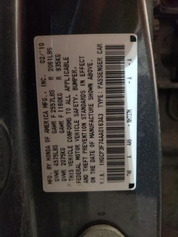 Photo 12 VIN: 1HGCP3F74AA016343 - HONDA ACCORD EX 