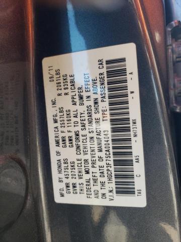 Photo 11 VIN: 1HGCP3F75CA004043 - HONDA ACCORD SDN 