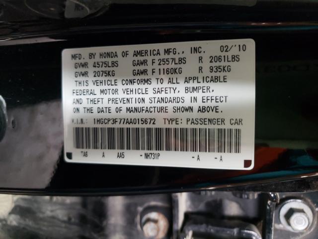 Photo 9 VIN: 1HGCP3F77AA015672 - HONDA ACCORD EX 