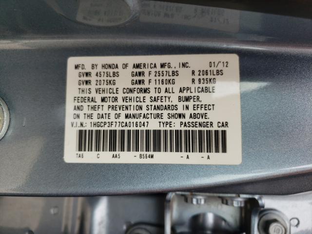 Photo 9 VIN: 1HGCP3F77CA016047 - HONDA ACCORD EX 