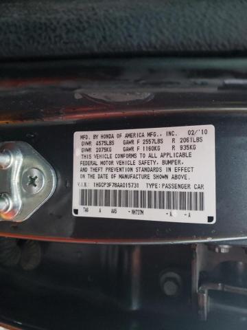 Photo 9 VIN: 1HGCP3F78AA015731 - HONDA ACCORD EX 