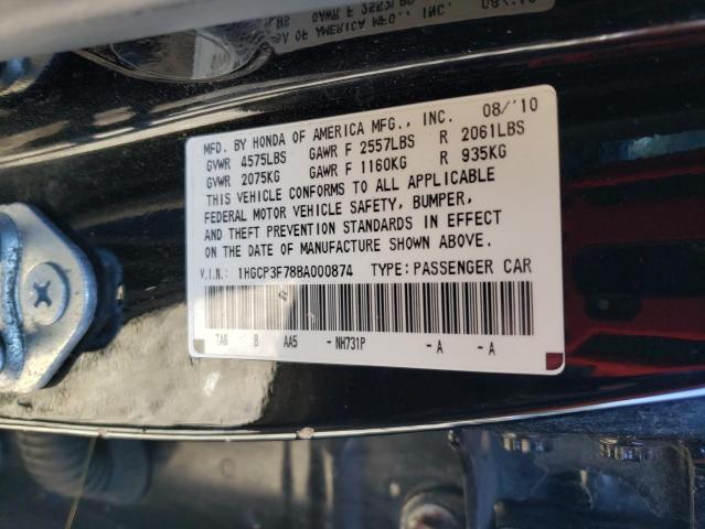 Photo 12 VIN: 1HGCP3F78BA000874 - HONDA ACCORD EX 