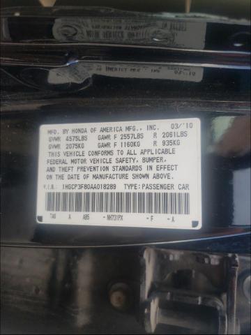 Photo 9 VIN: 1HGCP3F80AA018289 - HONDA ACCORD EXL 