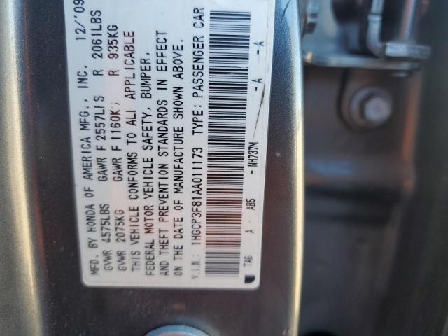 Photo 12 VIN: 1HGCP3F81AA011173 - HONDA ACCORD EXL 