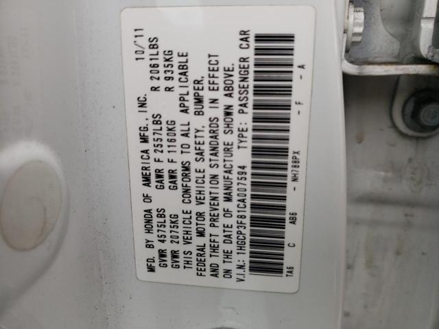 Photo 12 VIN: 1HGCP3F81CA007594 - HONDA ACCORD EXL 