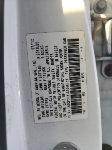 Photo 11 VIN: 1HGCP3F81CA040739 - HONDA ACCORD EXL 