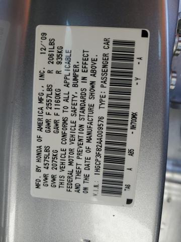 Photo 11 VIN: 1HGCP3F82AA009576 - HONDA ACCORD EXL 