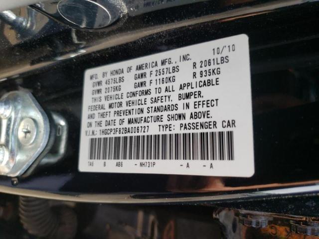 Photo 9 VIN: 1HGCP3F82BA006727 - HONDA ACCORD EXL 