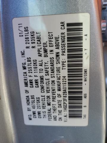 Photo 11 VIN: 1HGCP3F82BA015234 - HONDA ACCORD EXL 