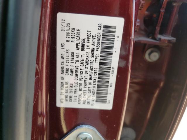 Photo 9 VIN: 1HGCP3F82CA013890 - HONDA ACCORD EXL 