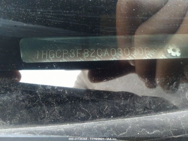 Photo 8 VIN: 1HGCP3F82CA030706 - HONDA ACCORD SDN 